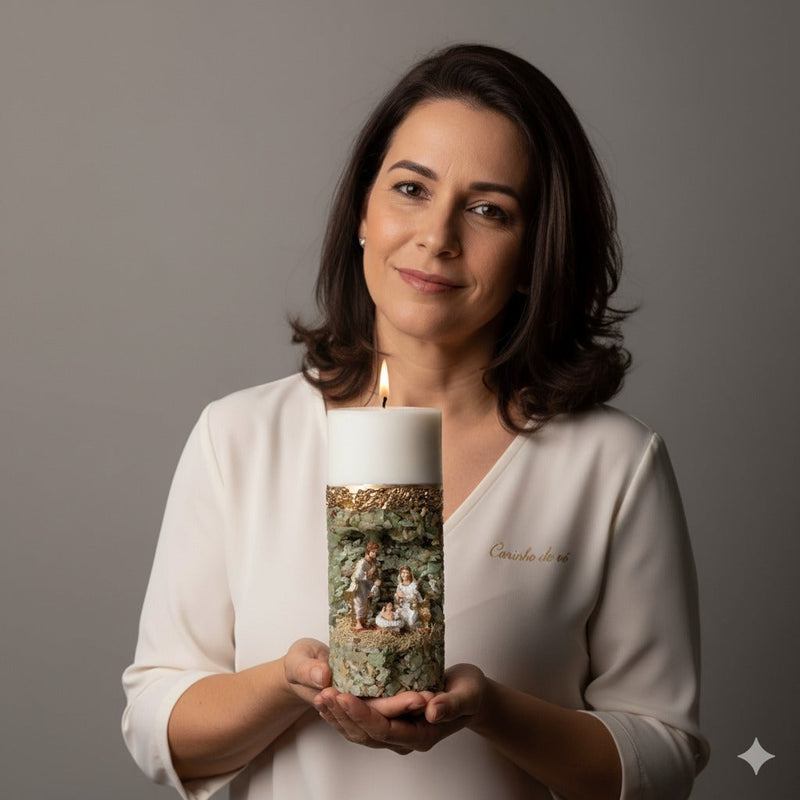 Vela Presépio | A Luz que Abençoa Seu Lar