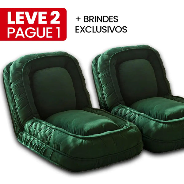 [LEVE 2 PAGUE 1] Sofá Cama Algodão Retrátil 5 em 1 + BRINDE: Almofadas Cushion