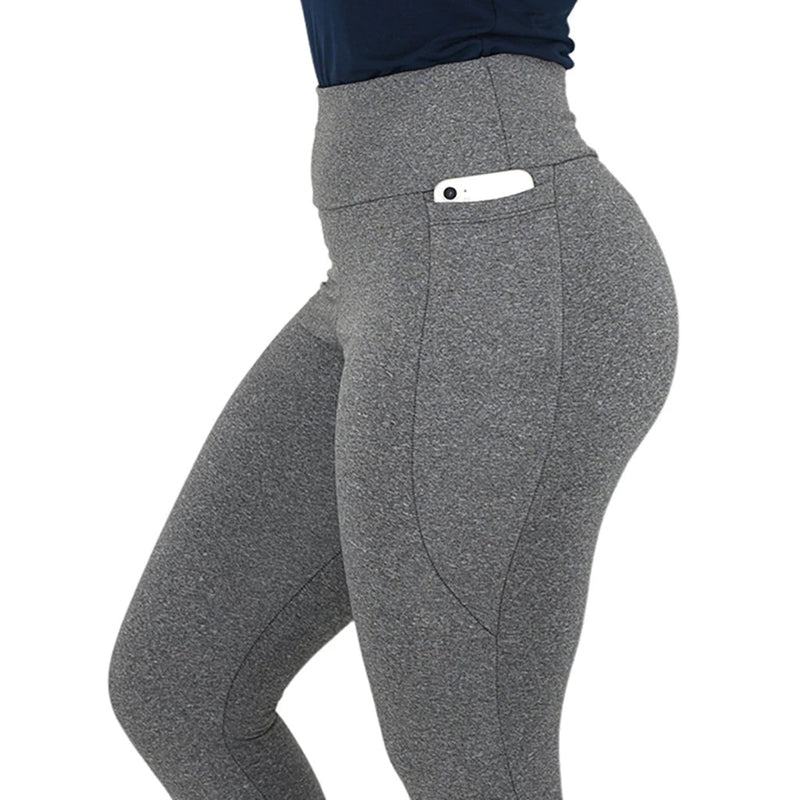 Calça Legging Feminina Térmica Flanelada com Bolsos