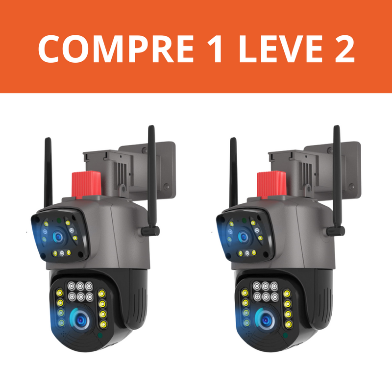 [Pague 1 Leve 2] Câmeras Dupla 5g Wi-Fi Full HD 1080p a Prova d'Agua + Cartão de Memória 32gb