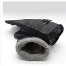 Luva de Couro Impermeável Térmica com Touch para Motoqueiro